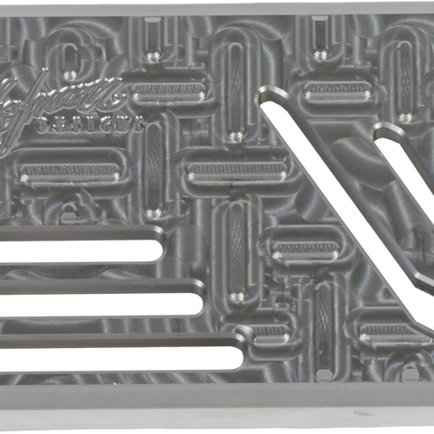 H/D Billet Brake Pedal Pad Raw Flt - Team Dream Rides