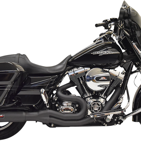 BASSANI XHAUST 2:1 Exhaust - Hotrod - Black 1F67B - Team Dream Rides