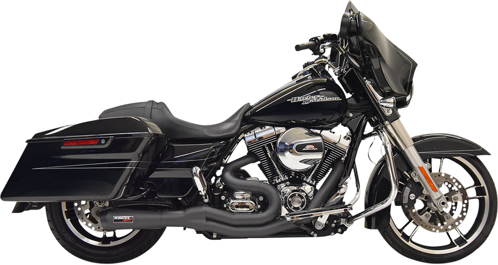 BASSANI XHAUST 2:1 Exhaust - Black 1F61B - Team Dream Rides