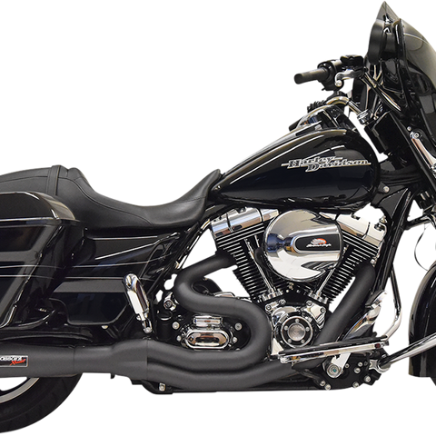 BASSANI XHAUST 2:1 Exhaust - Black 1F61B - Team Dream Rides