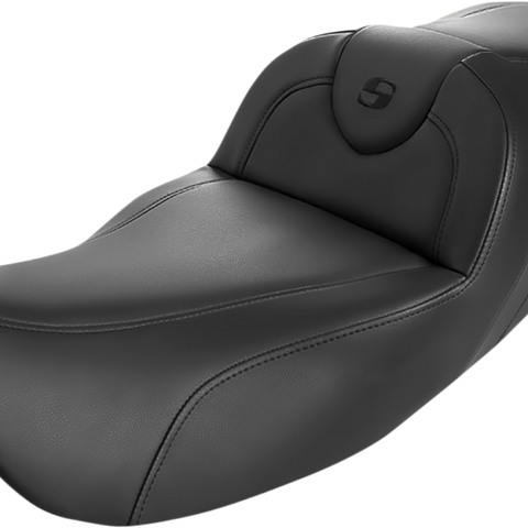 SADDLEMEN Roadsofa* Extended Reach Seat - Black/Black Stitching - w/o Backrest 808-07B-188 - Team Dream Rides