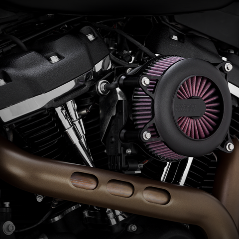 VANCE & HINES VO2 Rogue Air Intake Kit - Wrinkle Black 40381 - Team Dream Rides