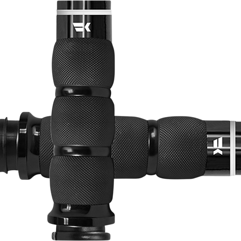 KHROME WERKS Black Air Tracer Grips for TBW Tracer Grips - Team Dream Rides