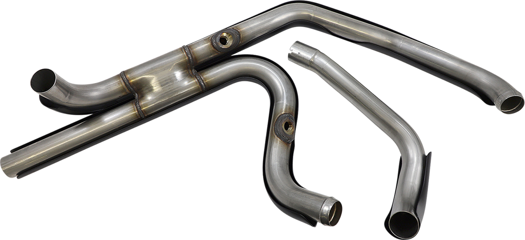 S&S CYCLE El Dorado Dual Exhaust System - Black - Machined Black Tracer 550-0680B - Team Dream Rides