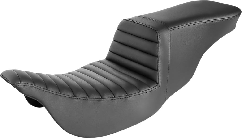 SADDLEMEN Step-Up Seat - Front Tuck-n-Roll - Black - FLH 808-07B-191 - Team Dream Rides