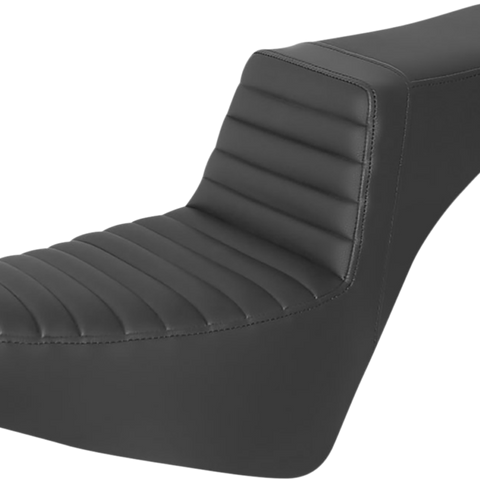 SADDLEMEN Step-Up Seat - Front Tuck-n-Roll - Black 818-30-191 - Team Dream Rides