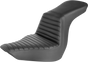 SADDLEMEN Step-Up Seat - Front Tuck-n-Roll - Black 818-29-191 - Team Dream Rides