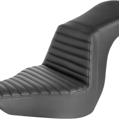 SADDLEMEN Step-Up Seat - Front Tuck-n-Roll - Black 818-29-191 - Team Dream Rides