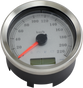 DRAG SPECIALTIES Programmable Speedometer - White Face - KM/H 4” Programmable Electronic Speedometer - Team Dream Rides