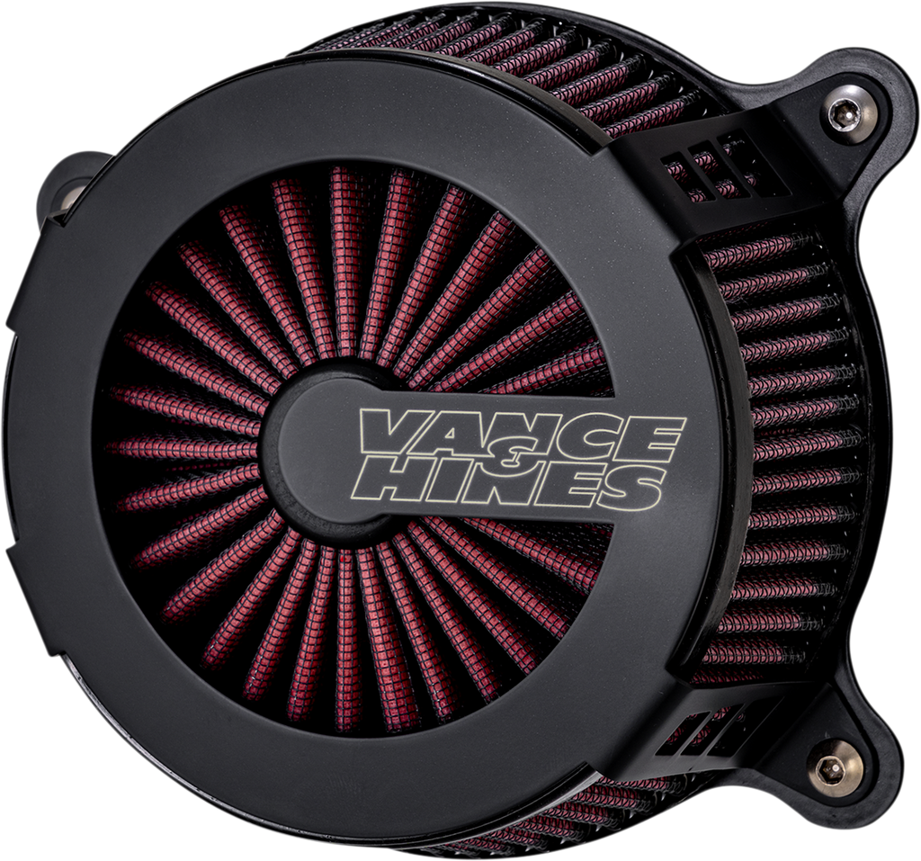 VANCE & HINES VO2 Cage Fighter Air Intake Kit - Black Contrast 40367 - Team Dream Rides