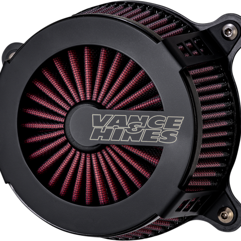 VANCE & HINES VO2 Cage Fighter Air Intake Kit - Black Contrast 40367 - Team Dream Rides
