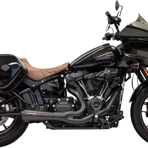 BASSANI XHAUST The Ripper Short Road Rage 2-into-1 Exhaust System - Black 1S74B - Team Dream Rides