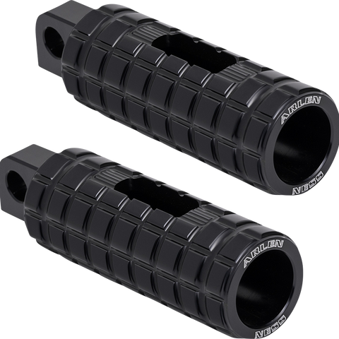 ARLEN NESS Footpegs - Passenger - Black 400-038 - Team Dream Rides