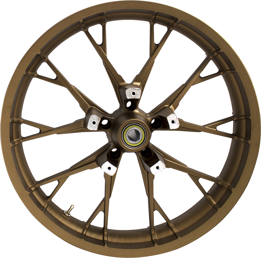 COASTAL MOTO Wheel - Marlin - Front - Dual Disc/with ABS - Bronze - 21x3.5 3D-MAR213BZABST - Team Dream Rides