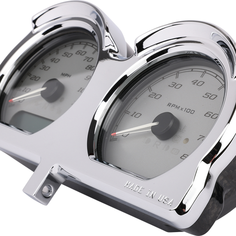 THRASHIN SUPPLY CO. Gauge Relocation Kit - Chrome TSC-2707-3 - Team Dream Rides