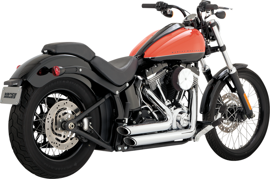 VANCE & HINES Shortshots Staggered Exhaust System - Chrome 17325 - Team Dream Rides