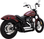 VANCE & HINES Shortshots Staggered Exhaust System - Chrome 17333 - Team Dream Rides