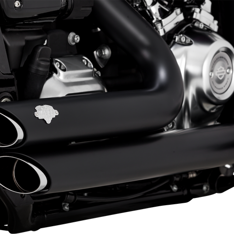 VANCE & HINES Shortshots Staggered Exhaust System - Matte Black 47335 - Team Dream Rides