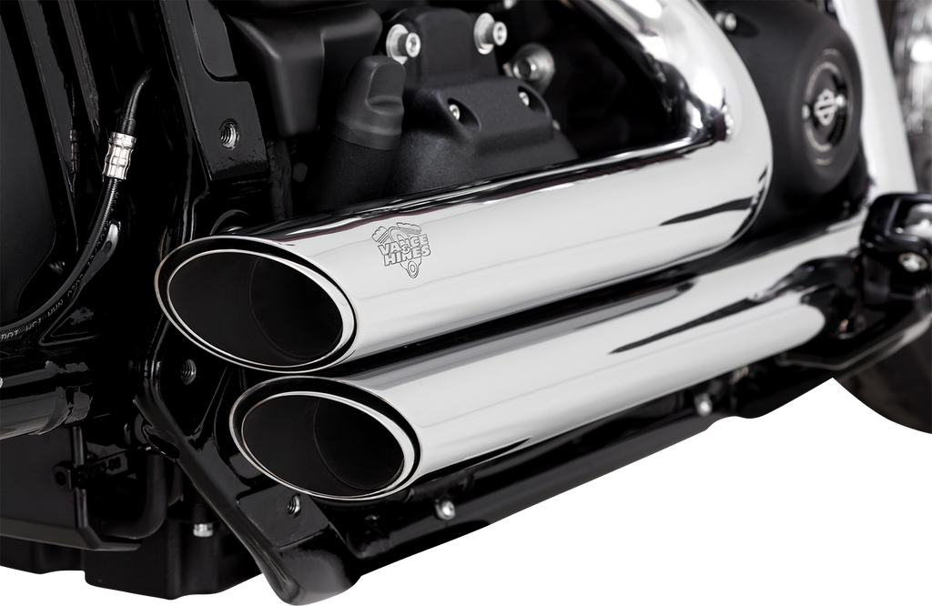 VANCE & HINES Shortshots Staggered Exhaust System - Chrome 17333 - Team Dream Rides