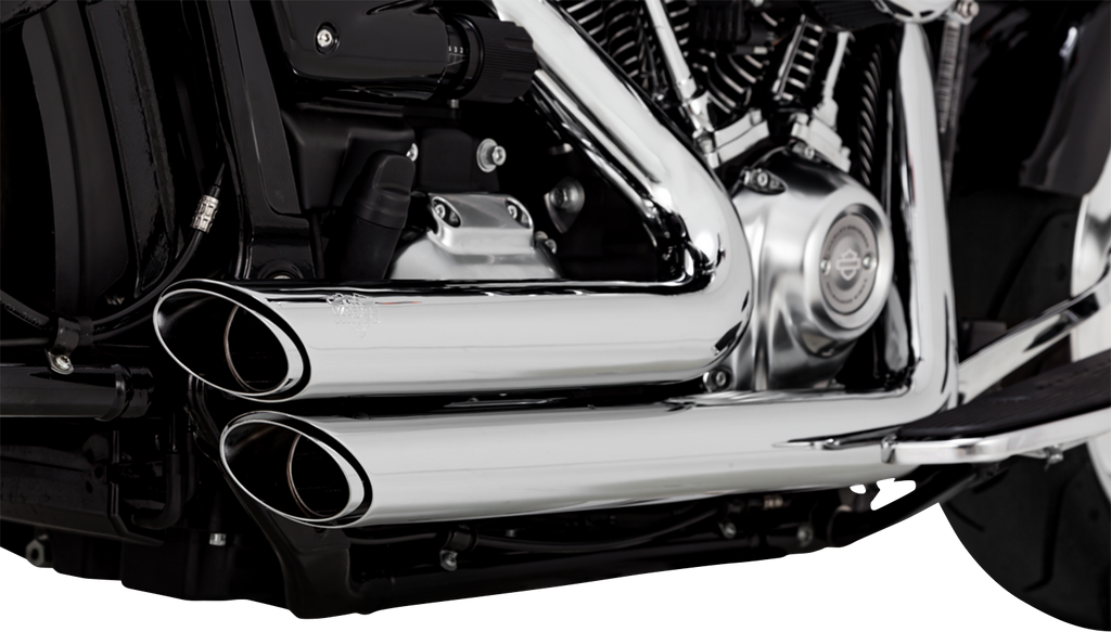 VANCE & HINES Shortshots Staggered Exhaust System - Chrome 17335 - Team Dream Rides