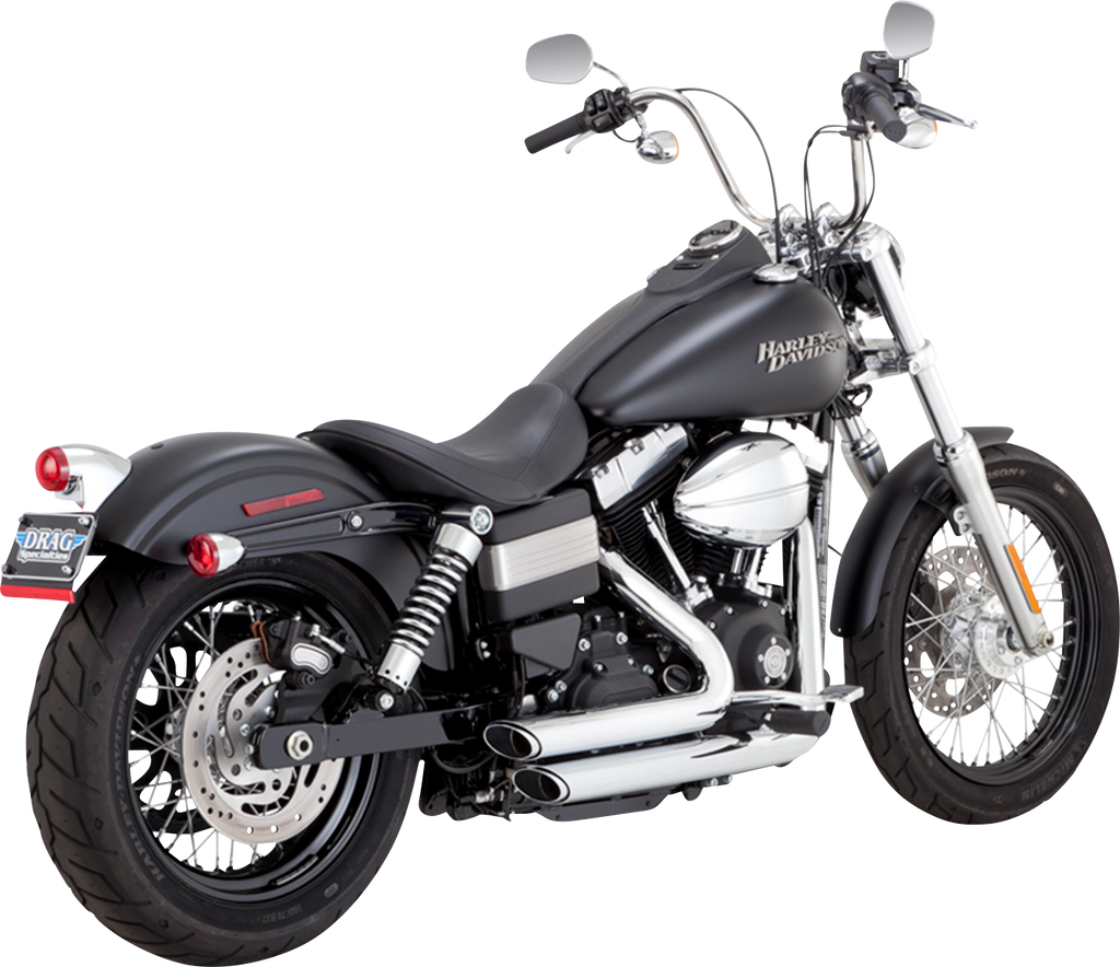 VANCE & HINES Shortshots Staggered Exhaust System - Chrome 17327 - Team Dream Rides