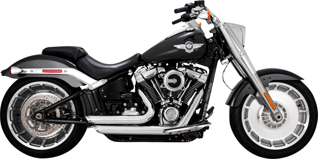 VANCE & HINES Shortshots Staggered Exhaust System - Chrome 17335 - Team Dream Rides
