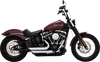 VANCE & HINES Shortshots Staggered Exhaust System - Chrome 17333 - Team Dream Rides