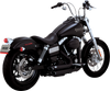 VANCE & HINES Shortshots Staggered Exhaust System - Matte Black 47327 - Team Dream Rides