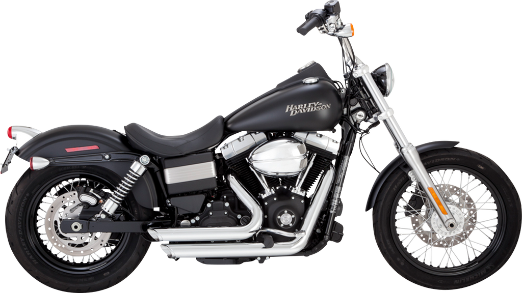 VANCE & HINES Shortshots Staggered Exhaust System - Chrome 17327 - Team Dream Rides