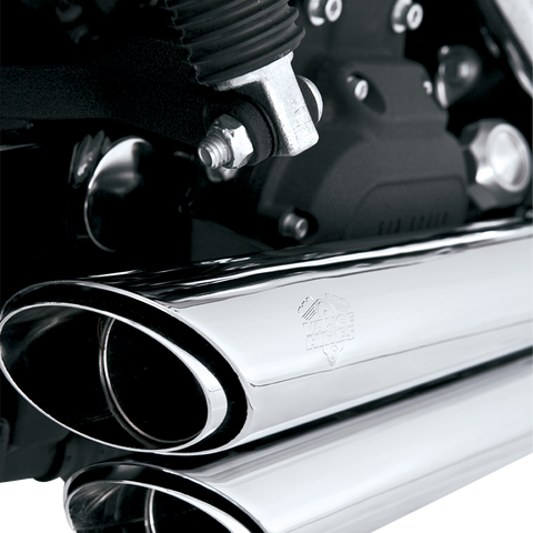 VANCE & HINES Shortshots Staggered Exhaust System - Chrome 17317 - Team Dream Rides