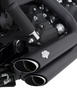 VANCE & HINES Shortshots Staggered Exhaust System - Matte Black 47317 - Team Dream Rides