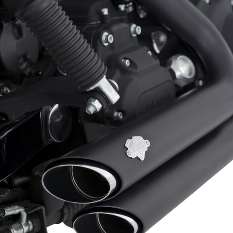 VANCE & HINES Shortshots Staggered Exhaust System - Matte Black 47317 - Team Dream Rides