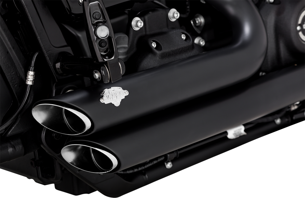 VANCE & HINES Short Shot Staggered Exhaust System - Black 47333 - Team Dream Rides