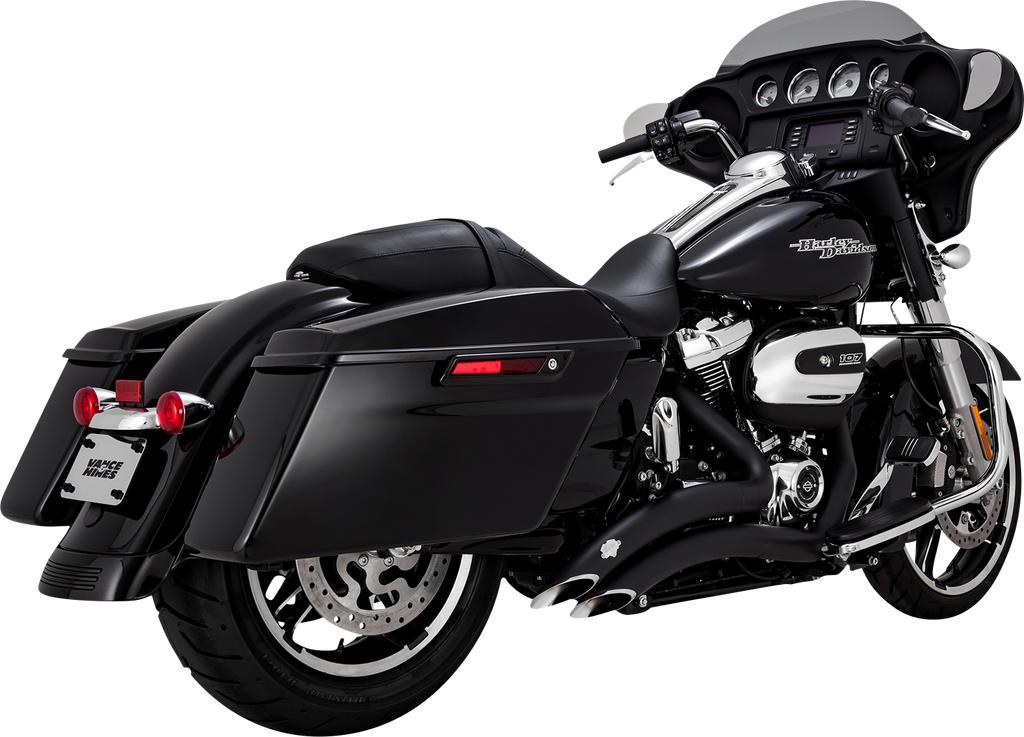 VANCE & HINES Big Radius Exhaust System - Black 46373 - Team Dream Rides
