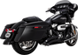 VANCE & HINES Big Radius Exhaust System - Black 46373 - Team Dream Rides