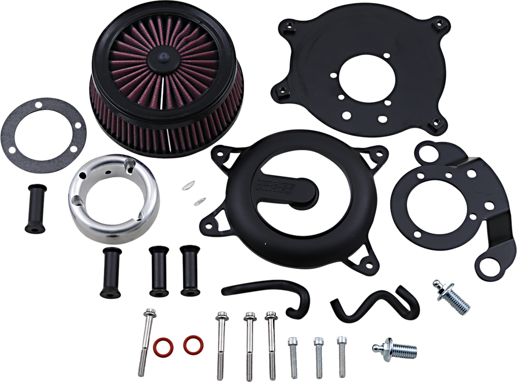 VANCE & HINES VO2 Rogue Air Intake Kit - Wrinkle Black 40373 - Team Dream Rides