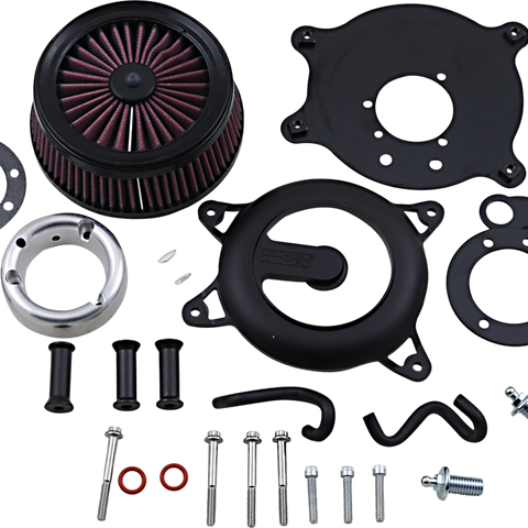 VANCE & HINES VO2 Rogue Air Intake Kit - Wrinkle Black 40375 - Team Dream Rides