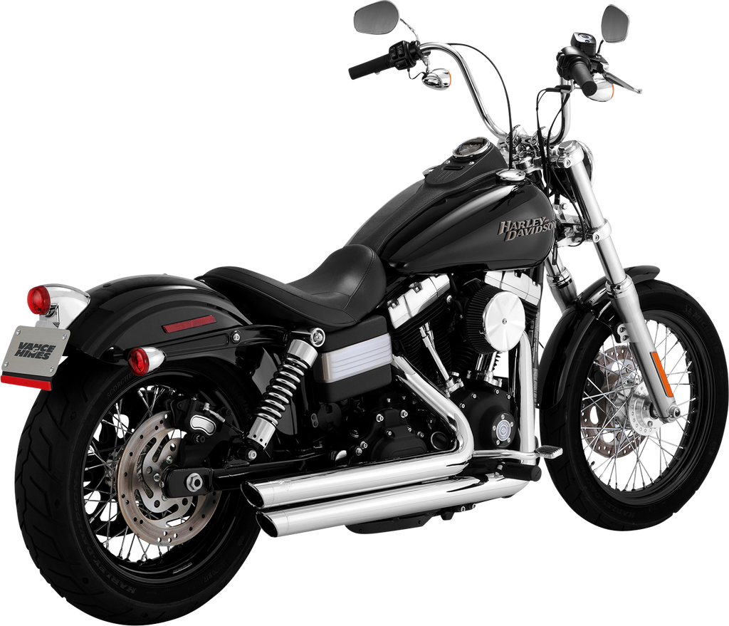 VANCE & HINES Big Shots Staggered Exhaust System - Chrome 17338 - Team Dream Rides