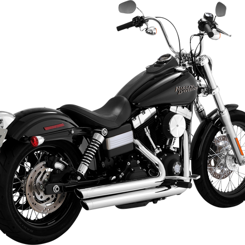 VANCE & HINES Big Shots Staggered Exhaust System - Chrome 17338 - Team Dream Rides