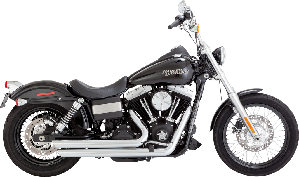 VANCE & HINES Big Shots Staggered Exhaust System - Chrome 17338 - Team Dream Rides