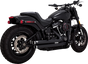 VANCE & HINES Big Shots Staggered Exhaust System - Black 47341 - Team Dream Rides