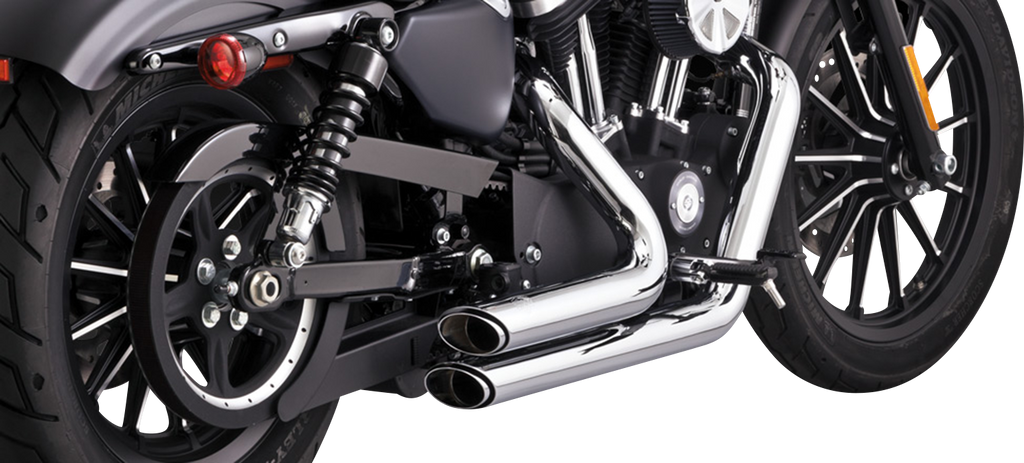 VANCE & HINES Shortshots Staggered Exhaust System - Chrome 17329 - Team Dream Rides