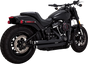 VANCE & HINES Big Shots Staggered Exhaust System - Black 47339 - Team Dream Rides