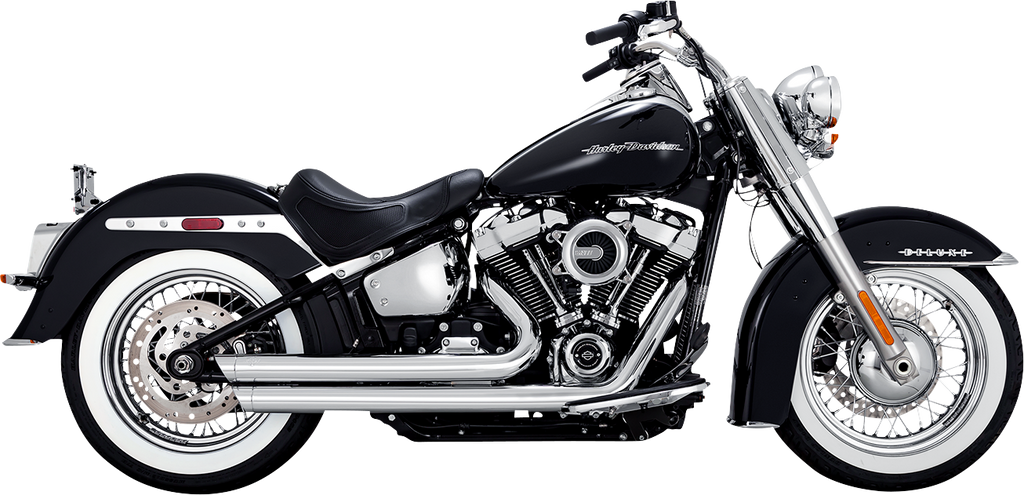 VANCE & HINES Big Shots Staggered Exhaust System - Chrome 17341 - Team Dream Rides