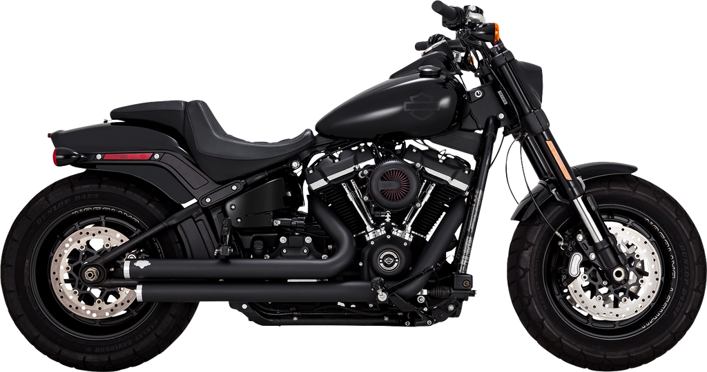 VANCE & HINES Big Shots Staggered Exhaust System - Black 47339 - Team Dream Rides