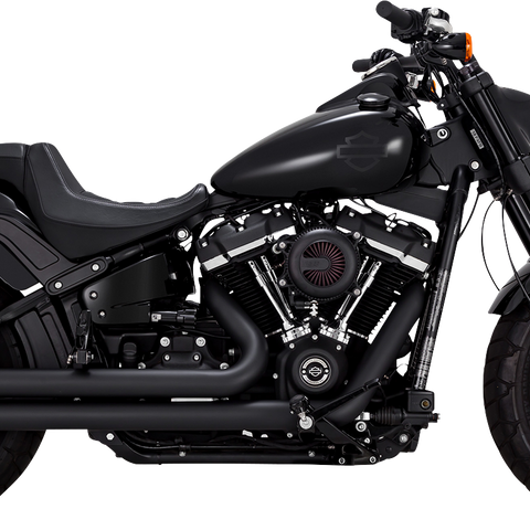 VANCE & HINES Big Shots Staggered Exhaust System - Black 47339 - Team Dream Rides