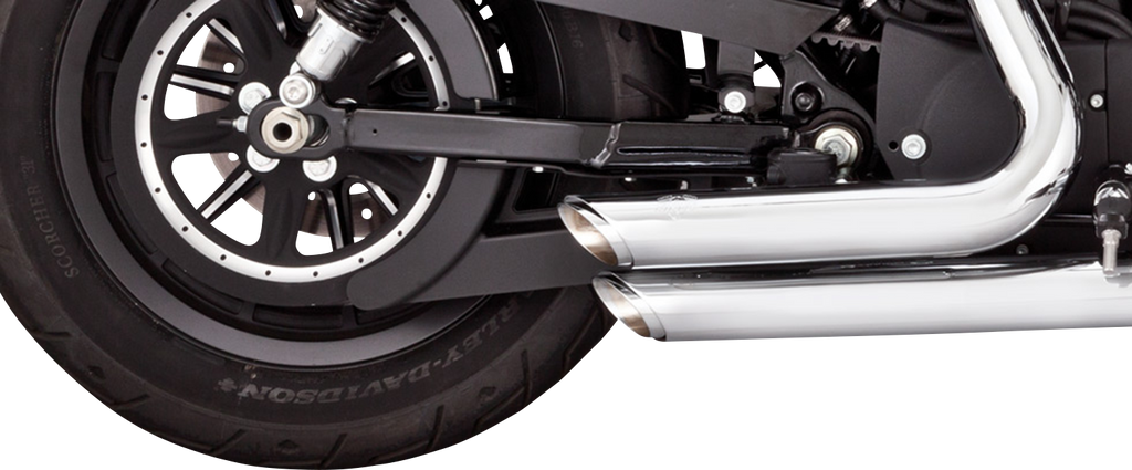 VANCE & HINES Shortshots Staggered Exhaust System - Chrome 17329 - Team Dream Rides