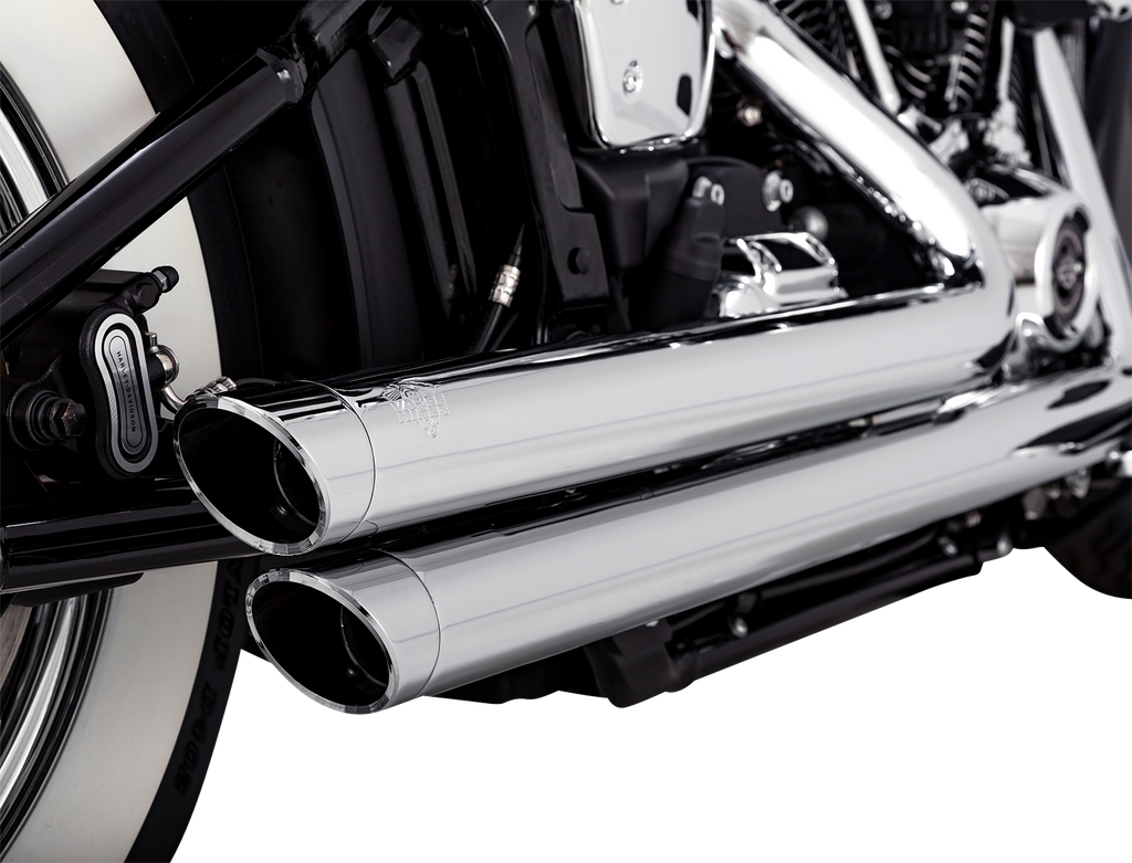 VANCE & HINES Big Shots Staggered Exhaust System - Chrome 17341 - Team Dream Rides