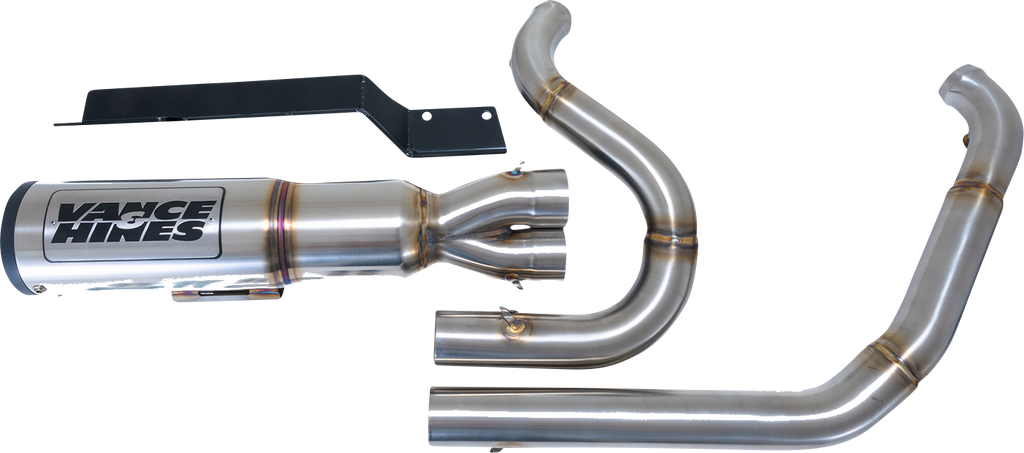 VANCE & HINES Hi-Output RR Exhaust System - Brushed 27321 - Team Dream Rides