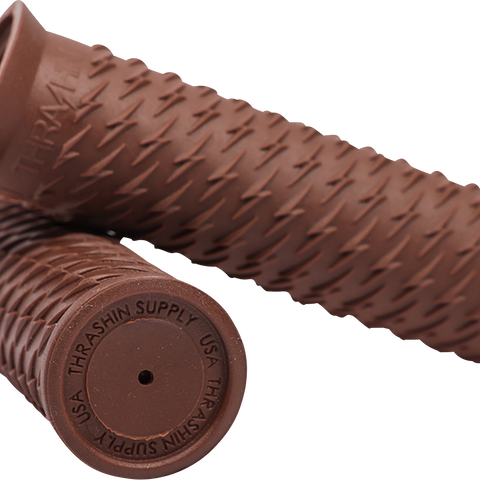 THRASHIN SUPPLY CO. Grips - Bolt - Brown TSC-2708-5 - Team Dream Rides